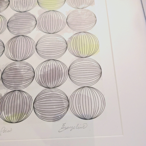 Original Two Piece Set Signed Evangeline Contemporary Prints - Picture 6 of 6